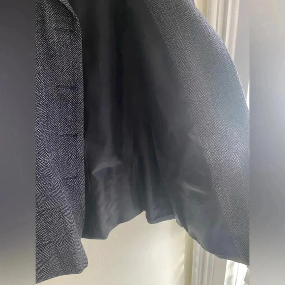 Vintage Harve Benard 100% Wool Suit Jacket Coat Blazer Gray Button Size 8 Womens - Picture 7 of 10